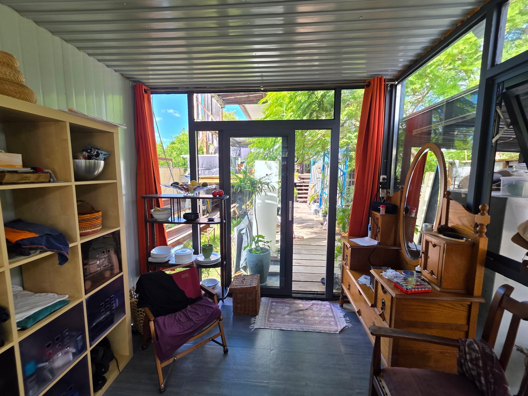 Garden studio with timber floor and natural light, Melbourne