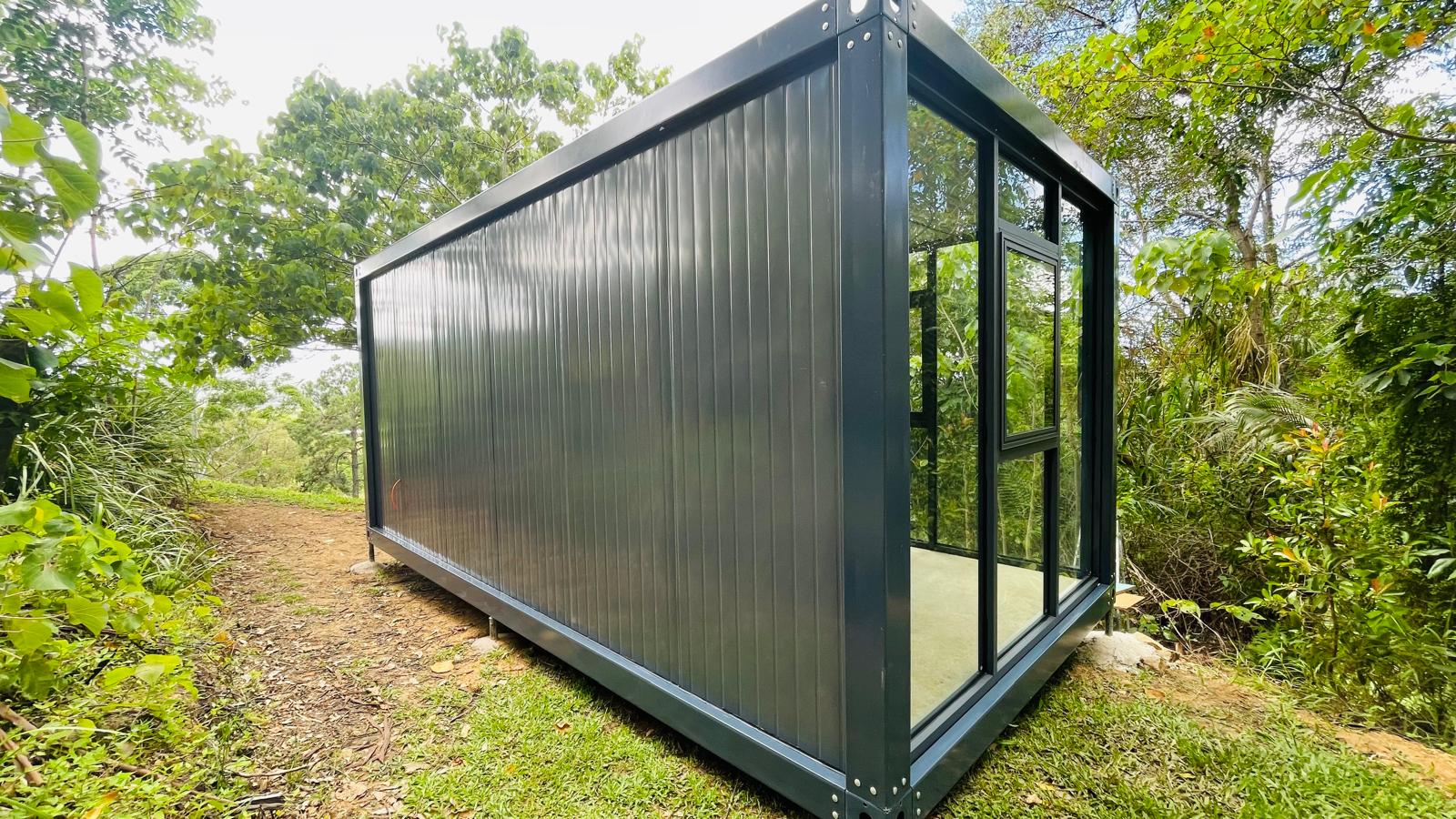 Site office pod on a construction site